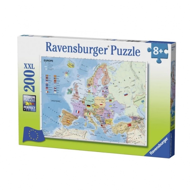 Mappa d'Europa Puzzle 200 Pezzi