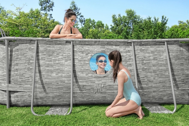 Piscina autoportante Bestway Power Steel Swim Vista 427 x 250 x 100 cm