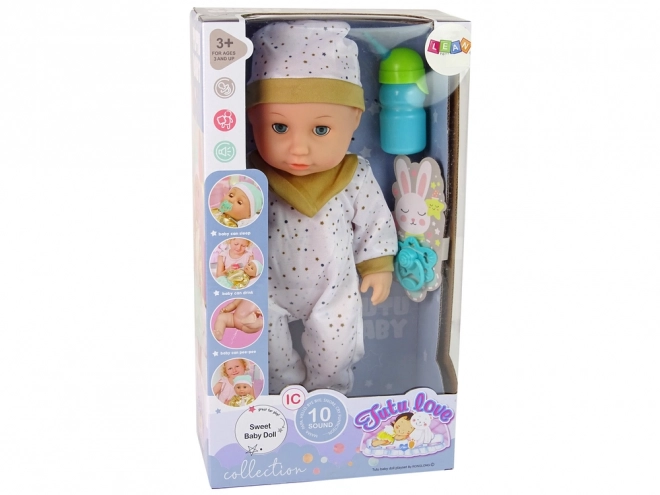 Bambola bebe con suoni e accessori