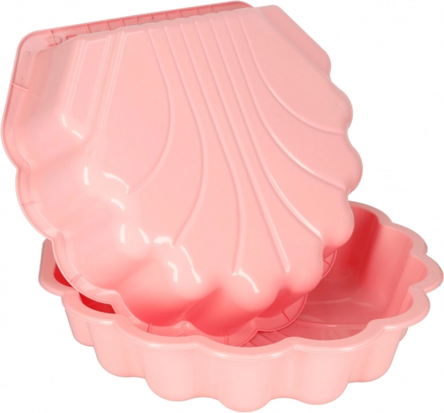 chiusura piscina e sabbiera a biscotto rosa in uno