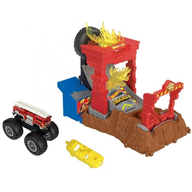 Set da gioco Sfida di Corsa Monster Trucks Arena Hot Wheels