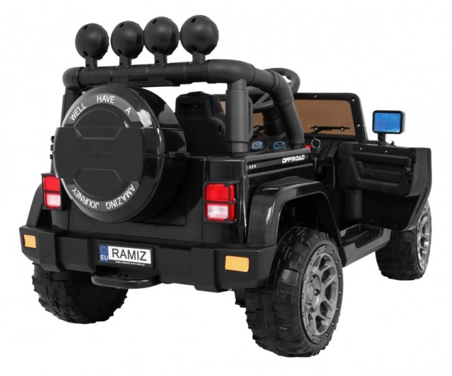 Auto fuoristrada full-time 4WD con telecomando, audio LED e vano nero per bambini