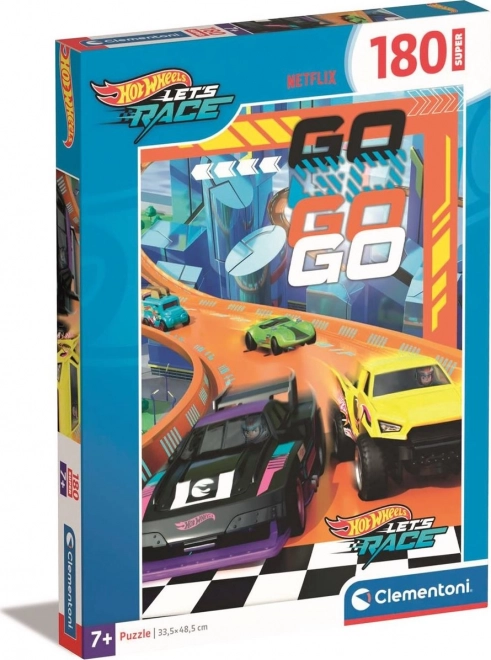 Puzzle 180 pezzi Super Colore Hot Wheels