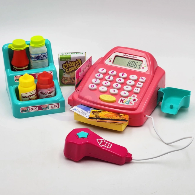 WOOPIE Cassa dei bambini con scaffale e accessori rosa