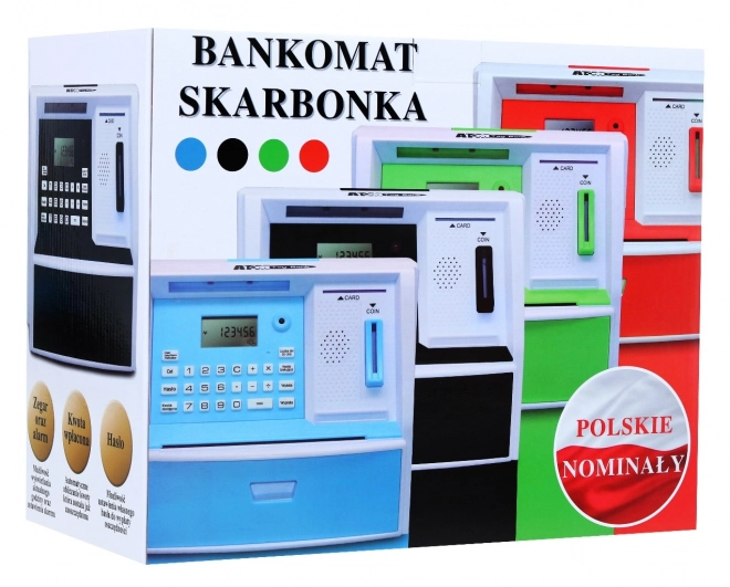 Skarbonka Bancomat Educativo per Bambini 3+ Nero