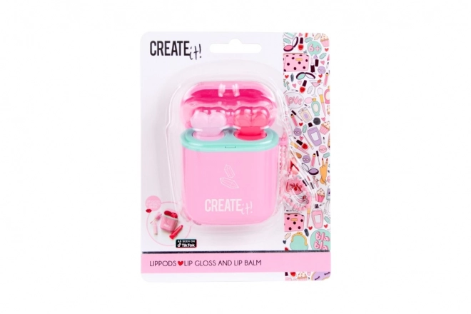 Lipstick/Gloss con portachiavi LipPods Creat it!