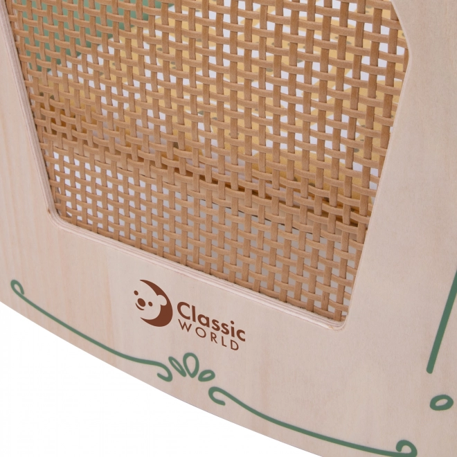 Culla in Legno Vintage per Bambole