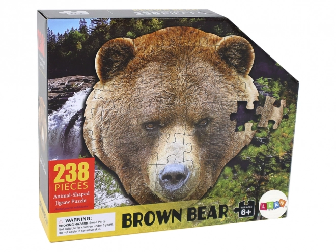 Puzzle Motivo Testa di Orso Bruno 237 Pezzi