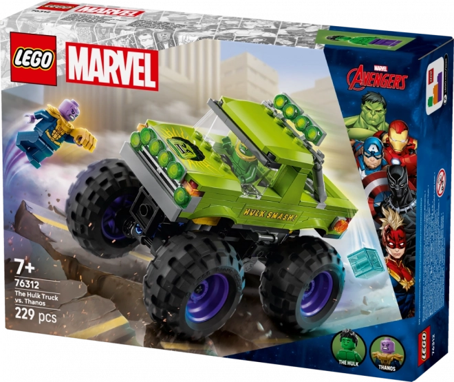 Lego Marvel camion di Hulk vs Thanos