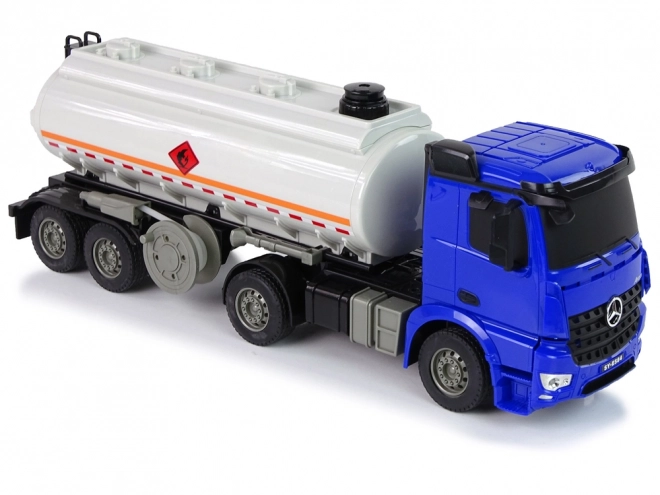 Camion Cistern R/C Mercedes Arocs Blu 1:26 Acqua