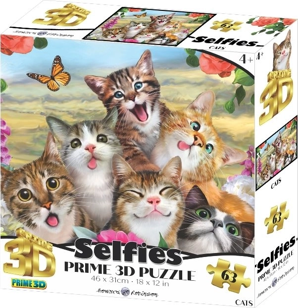 Puzzle 3D Gatto Selfie 63 Pezzi