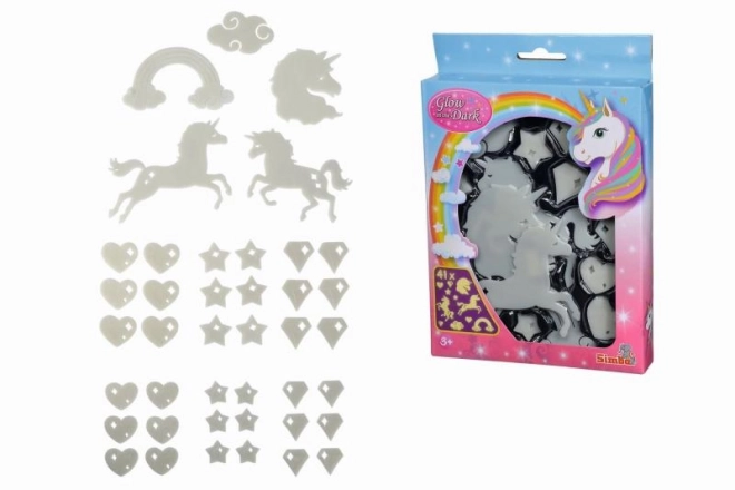 Set luminoso con unicorni 41 pezzi