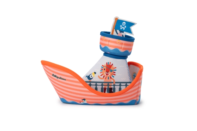 Design pirata giocoso con il leone Jack