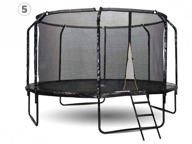 Trampolino da giardino SkyFlyer con scaletta 426 cm