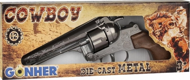 Revolver cowboy in metallo 12 colpi