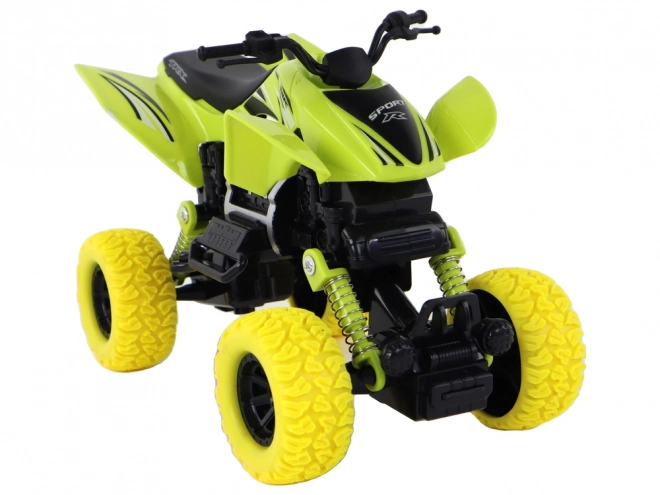 Quad verde con ruote in gomma per bambini