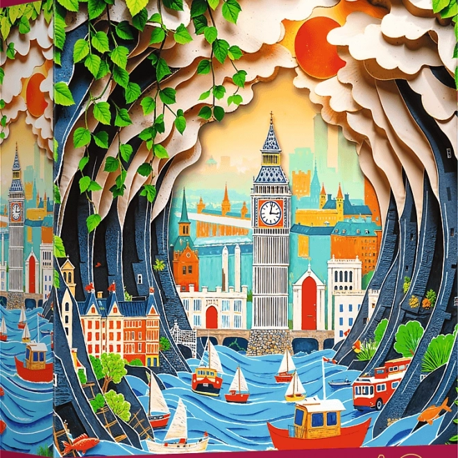Puzzle Trefl Paper Art: Londra 1000 pezzi