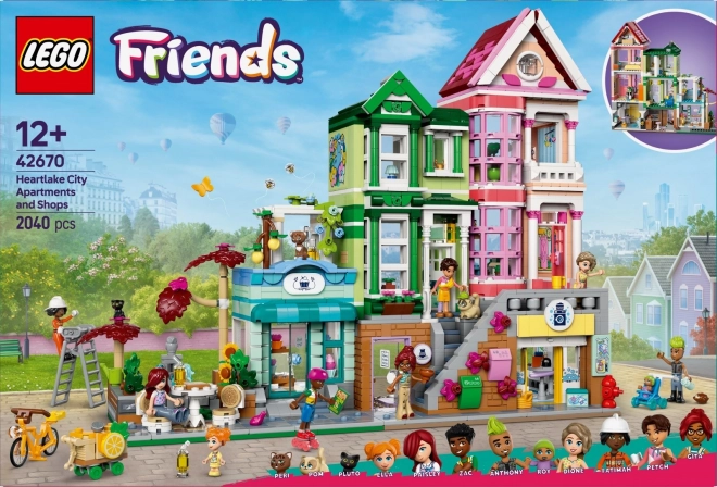 Appartamenti e negozi LEGO Friends a Heartlake City