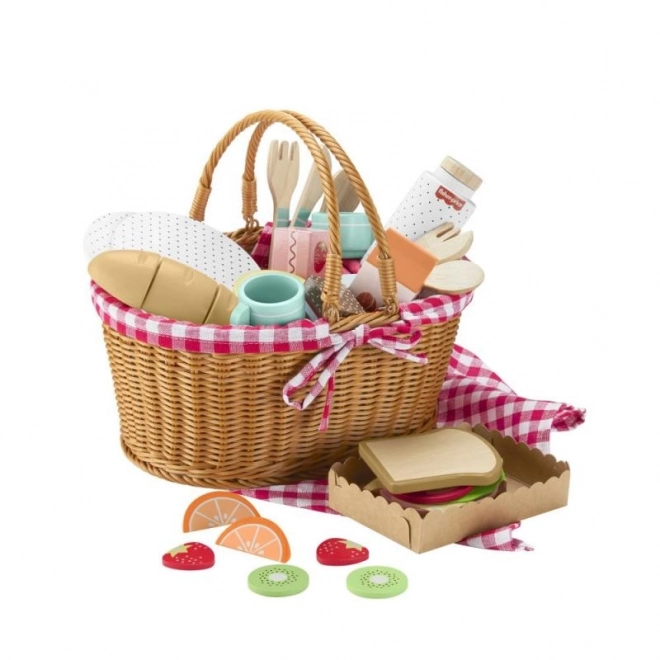 Cestino da picnic con leccornie di legno Fisher-Price