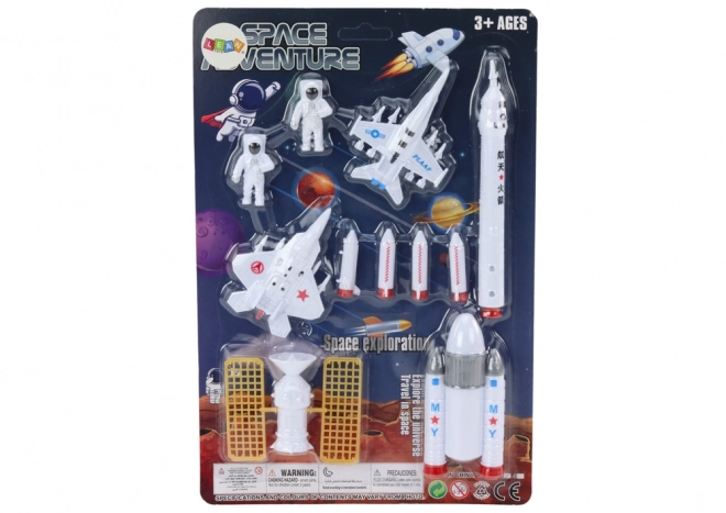 Set di Figure Astronauti e Razzi