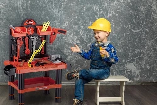 Ampio banco da lavoro per bambini
