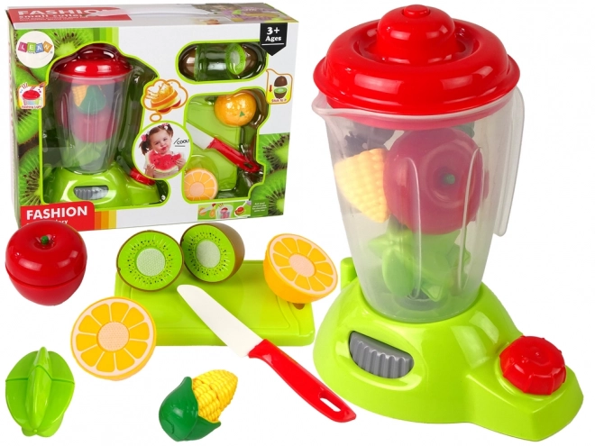 Set Frullatore Giocattolo con Frutta e Verdura