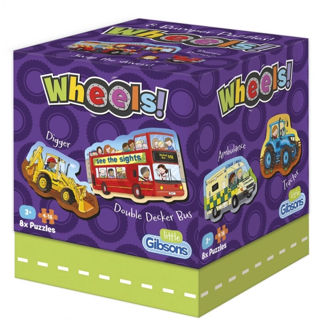 Puzzle per bambini Veicoli 8 in 1