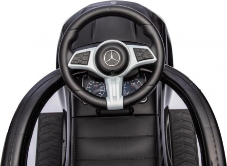 Bicicletta senza pedali per bambini con maniglia Mercedes 3in1 nera