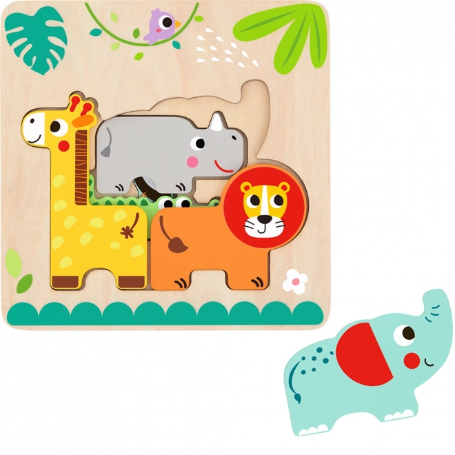 Puzzle in legno a tema animali
