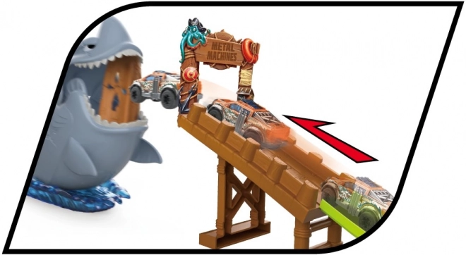 Set pista d'attacco dello squalo Metal Machines
