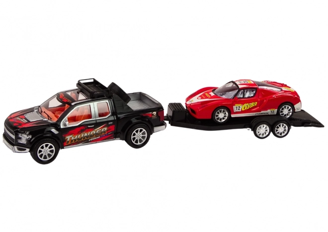 Set Pickup con Rimorchio e Auto Sportiva