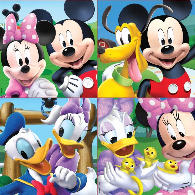 Puzzle EDUCA Valigetta Mickey Mouse e Amici 4in1