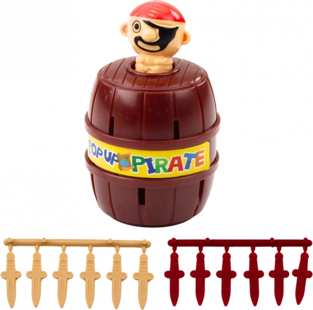 Gioco di abilità familiare Scoppio del set di barili pirata