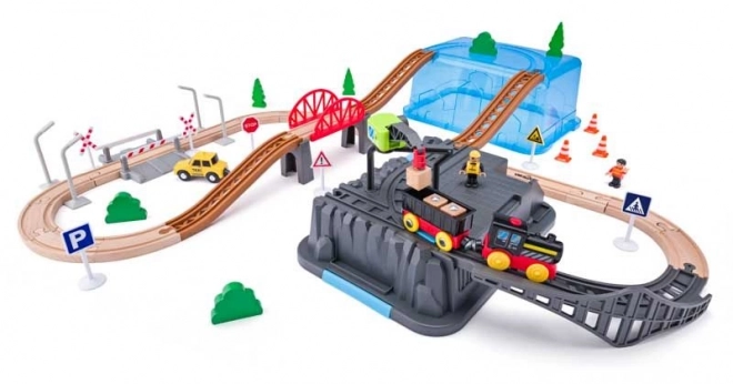 Set da miniera con treni 63 pezzi