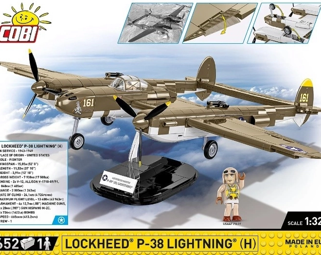Costruzione Aereo Lockheed P-38H Lightning