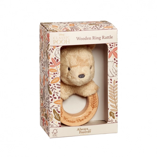 Sonaglio in legno e peluche di Winnie the Pooh