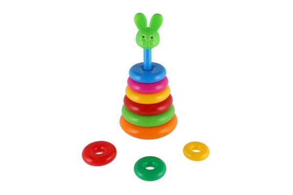 Piramide ad anelli in plastica 28cm 2 varianti