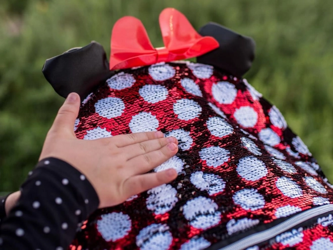 Zaino Minnie Mouse brillante e alla moda