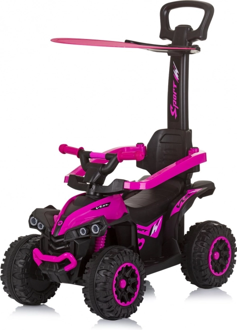 Chipolino atv rosa con maniglione e tettuccio