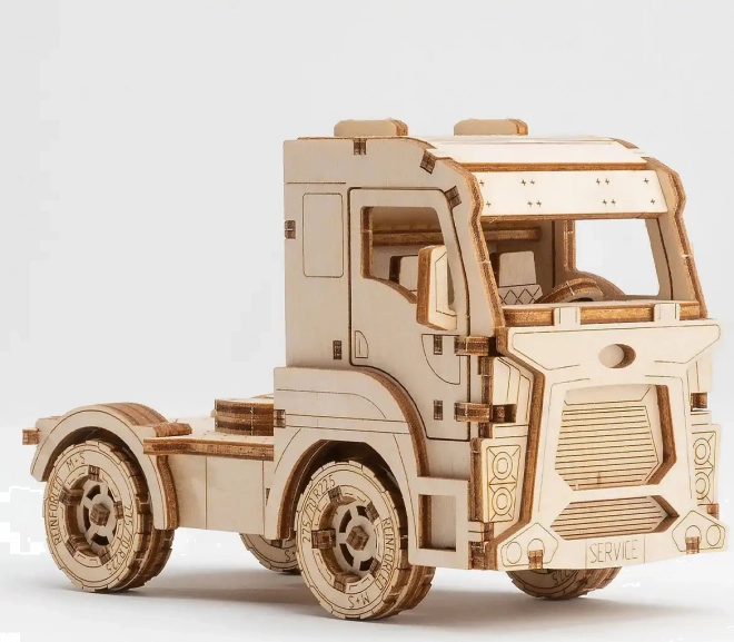 Puzzle 3D in legno Camion trasportatore di auto