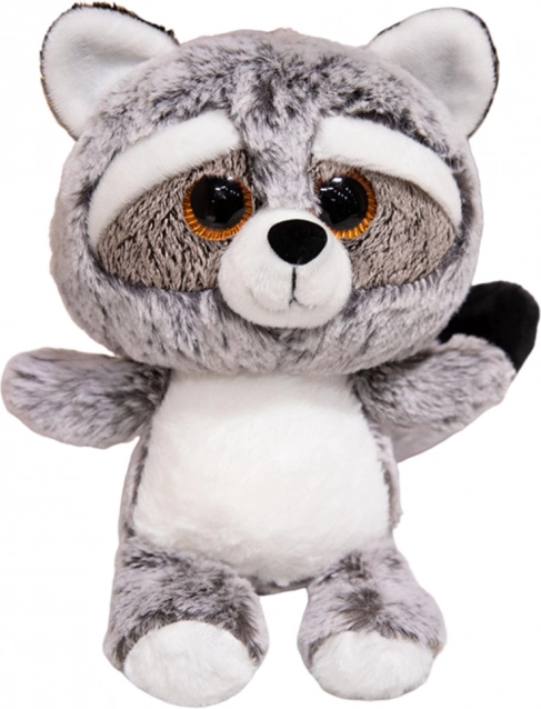 Giocattolo di peluche procione con occhi grandi 22 cm