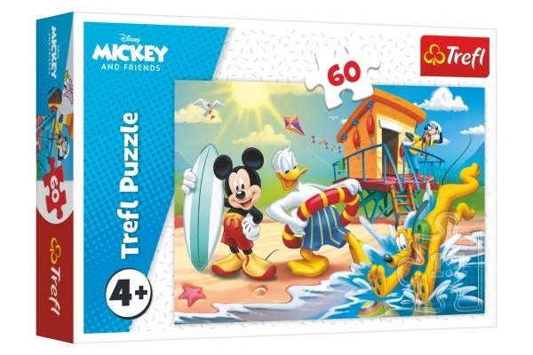 Puzzle 60 pezzi - La giornata di Topolino e amici