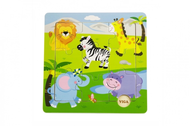 Puzzle in legno - safari