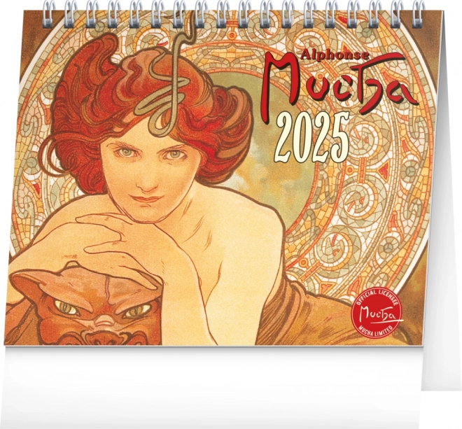 Calendario da tavolo Alfons Mucha 2025