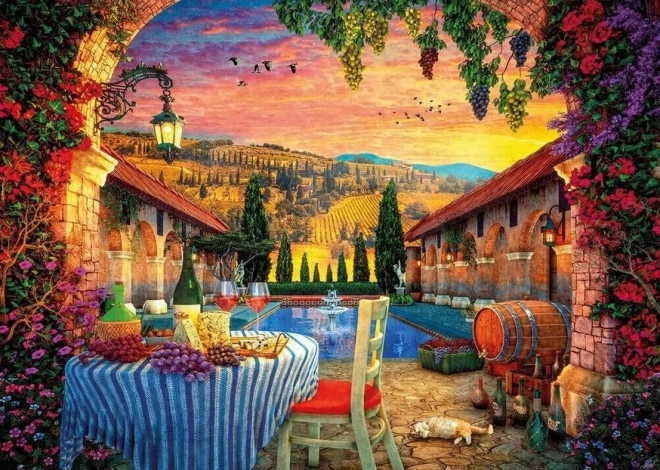 Puzzle tramonto in Toscana 1000 pezzi