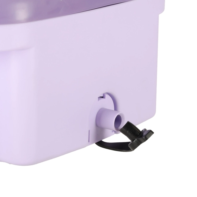 Lavatrice Portatile Mini Pieghevole da Viaggio 8L Viola