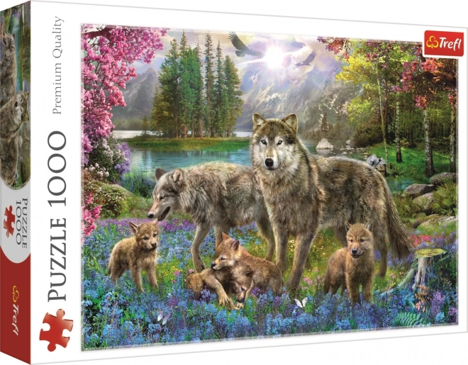 Puzzle Famiglia di Lupi 1000 Pezzi