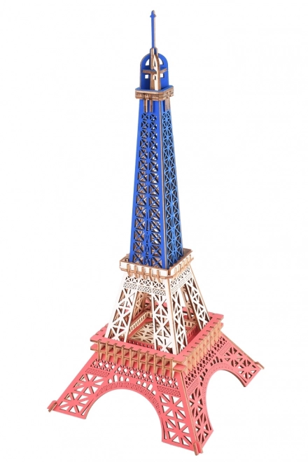 Puzzle 3D in legno Torre Eiffel a colori della Francia