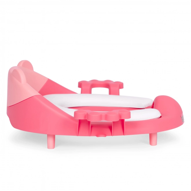 Sedile per WC per bambini con maniglie, cuscino morbido, rosa, Ecotoys