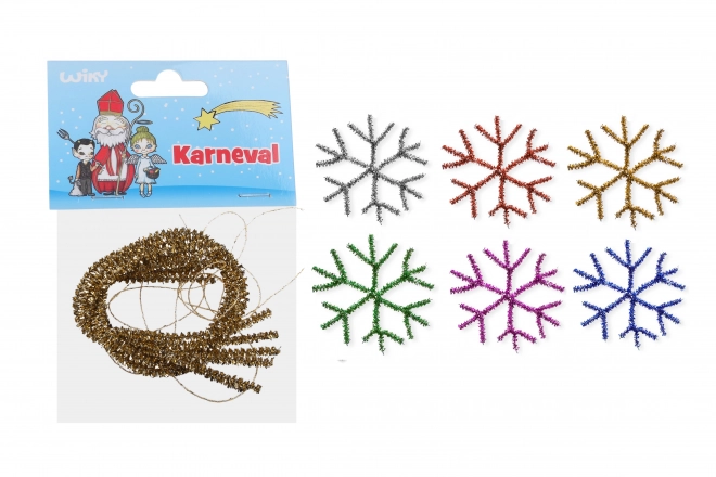 Set di fiocchi di neve puzzle 75mm 6 pezzi